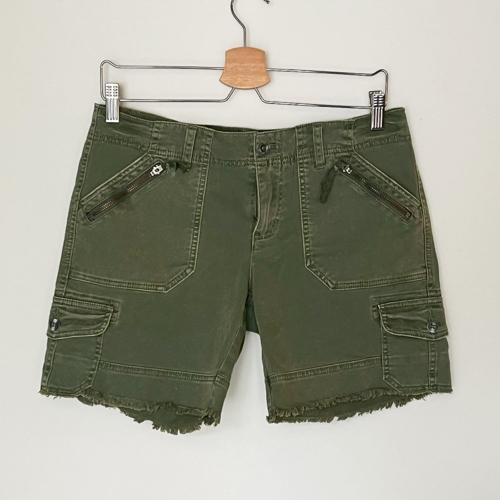 Free People army green shorts